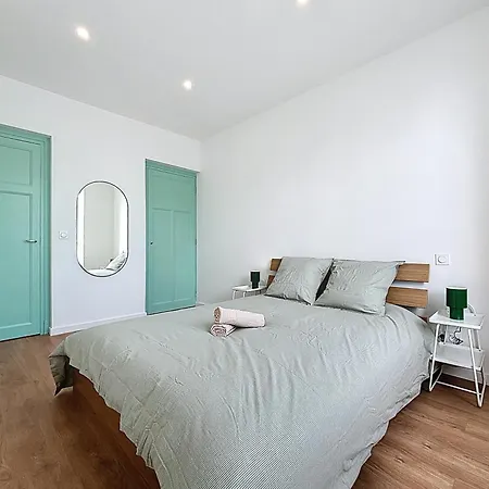Appartement Paisible & Ensoleille T3, Wifi Fibre Et Balcon